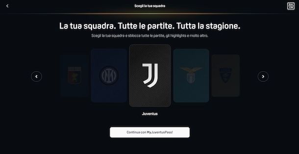 DAZN pass Juventus