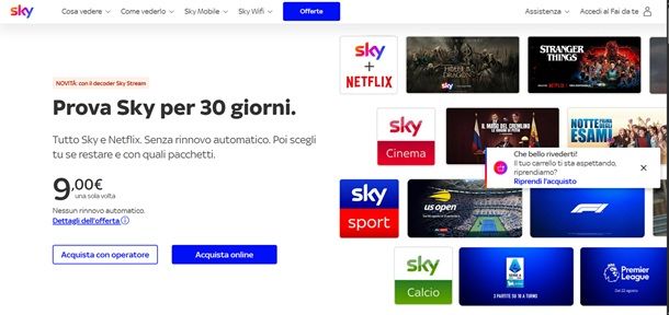 prova sky