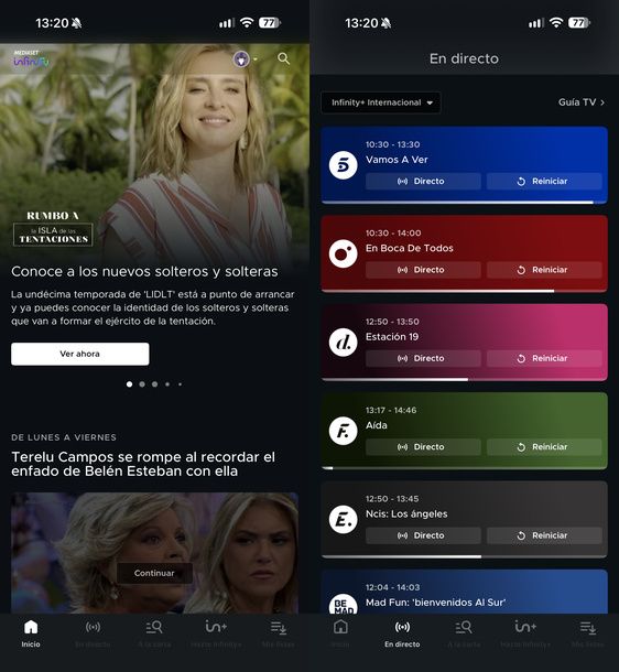 Guardare i canali spagnoli Mediaset Infinity España