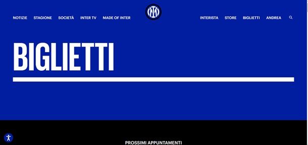 biglietti inter