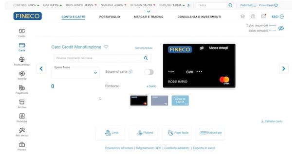 Sito Web Fineco