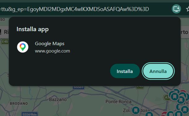 Installare Google Maps su Chrome Windows
