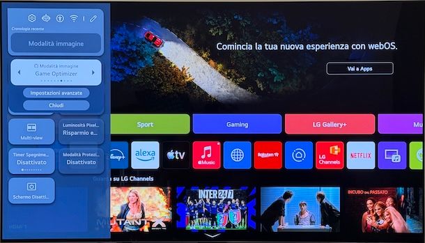 Regolare la modalit&agrave; immagine Smart TV LG