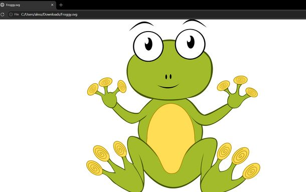 Aprire un SVG in Microsoft Edge Windows