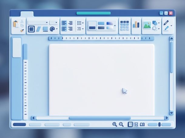 Interfaccia di un software di scrittura