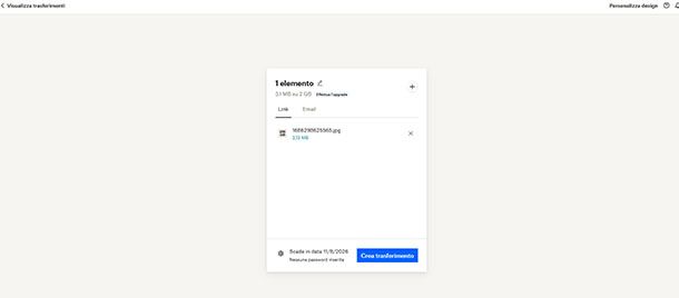 Dropbox Tranfert
