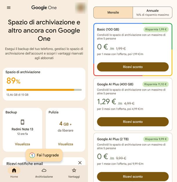 App Google One