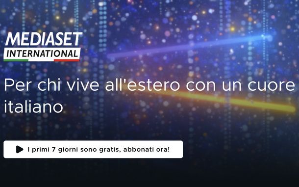 Attivare Mediaset International Estero