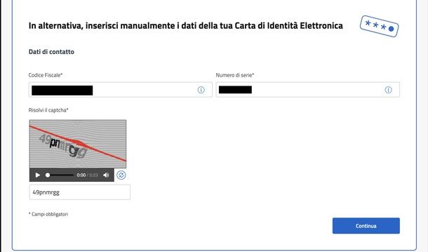 Attivare le credenziali CIE manualmente PC