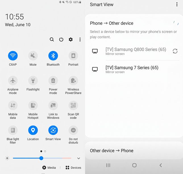Attivare Smart View su smartphone Android