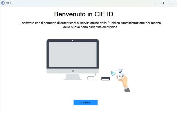 Configurare app CIE ID Windows