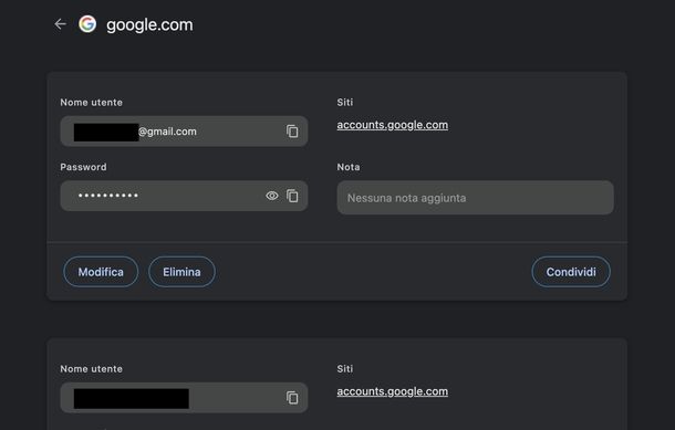 Visualizzare password Google Chrome PC