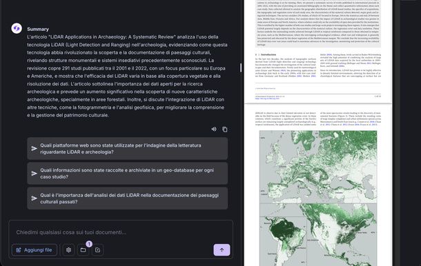 Riassumere un PDF con Sharly AI