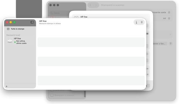 Cronologia stampa macOS
