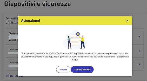 Disassociazione PosteID