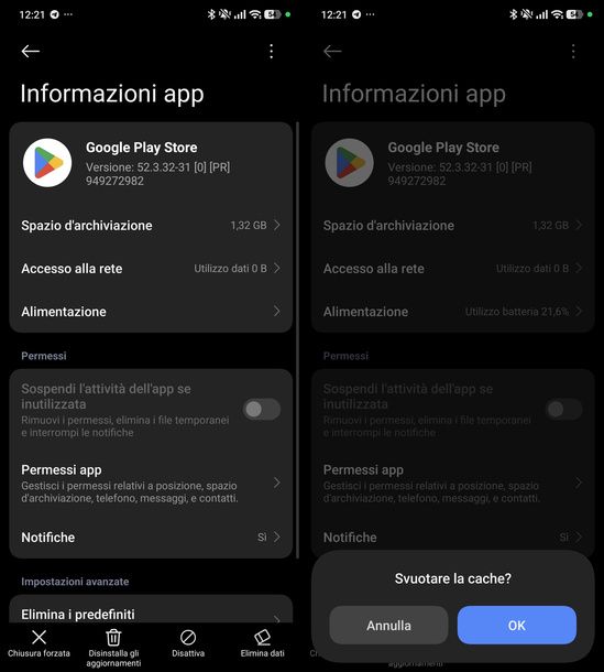 Svuotare Cache Play Store Xiaomi