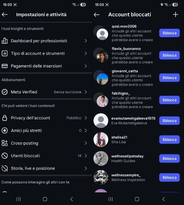 Come sbloccare Instagram bloccato