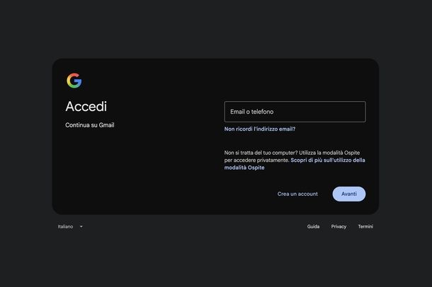 Accedere a Gmail PC