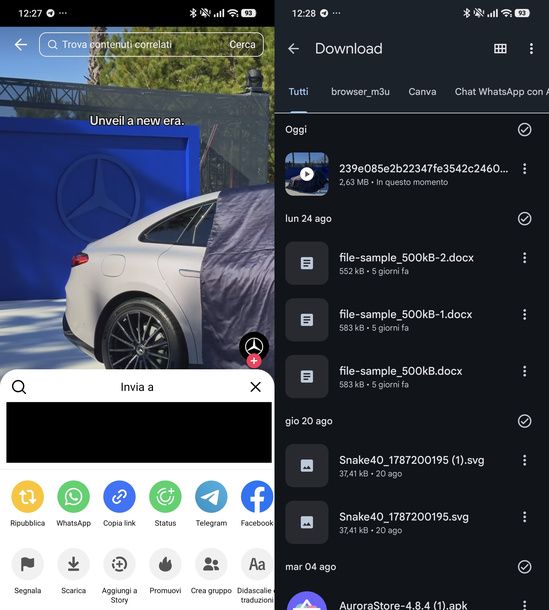 Scaricare un video TikTok Android