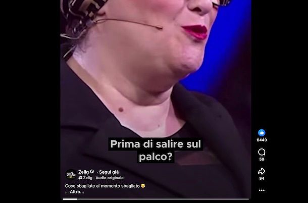 Aprire contenuto originale Mi piace PC