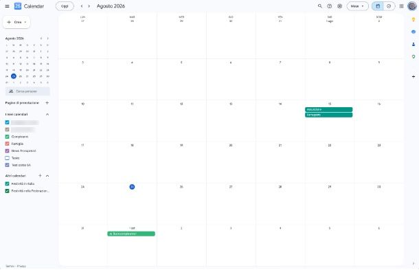 Come funziona Google Calendar
