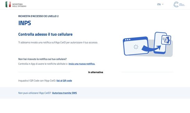 Autorizzare accesso con notifica push CieID PC