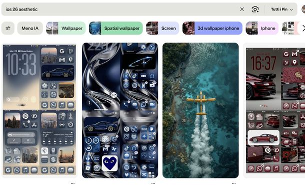 Cercare lo stile aesthetic su Pinterest