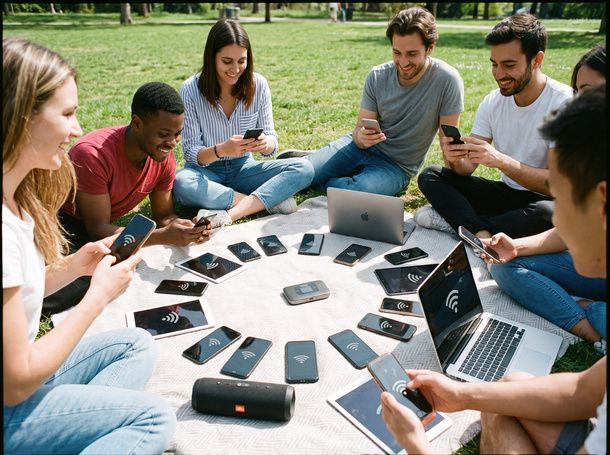 Dispositivi collegati a router WiFi portatile