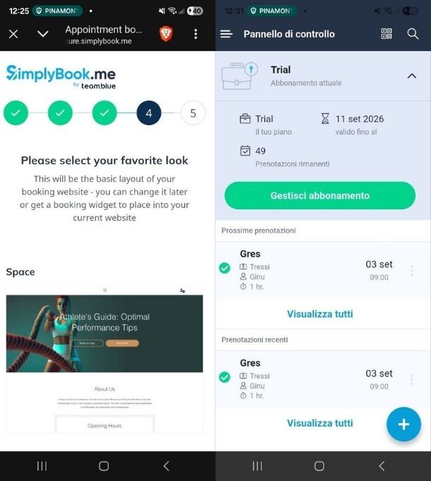 App per appuntamenti clienti