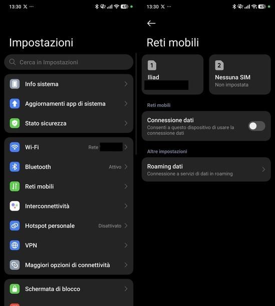 Vedere numero di telefono Xiaomi