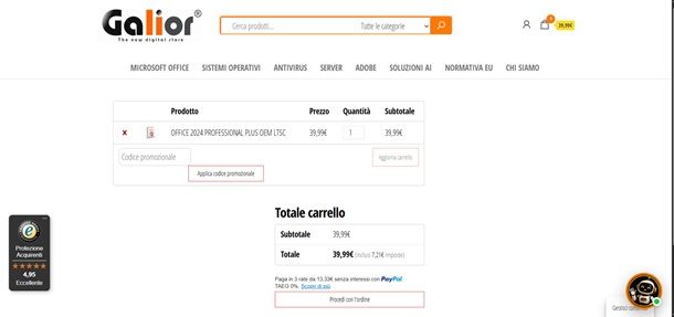 acquistare licenze su galior.it