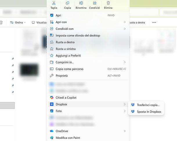 Dropbox desktop cartelle