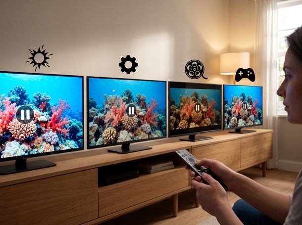 Scegliere modalit&agrave; immagine giusta TV