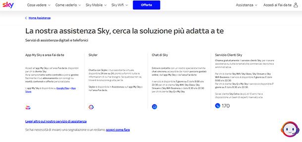Contatti Sky
