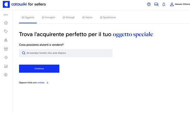 Presentare un oggetto in vendita su Catawiki