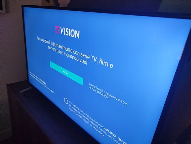 TIMVISION su Smart TV