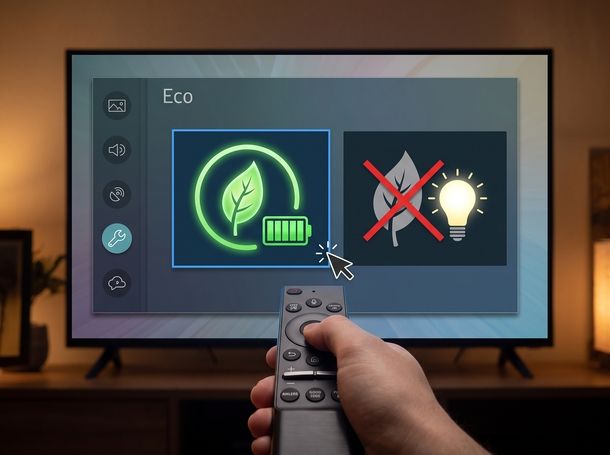 Disattivare risparmio energetico TV