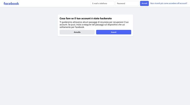 Come sbloccare Facebook bloccato
