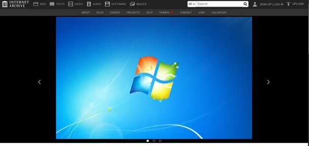 sfondo windows 7 internet archive