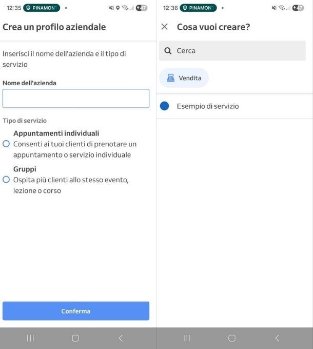 App per appuntamenti clienti