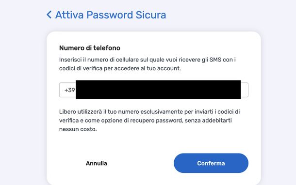 Attivare Password Sicura Libero Mail PC