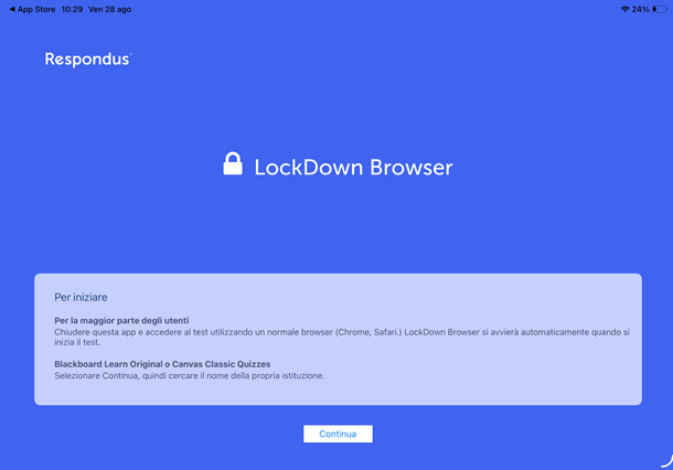lockdown browser per ipad