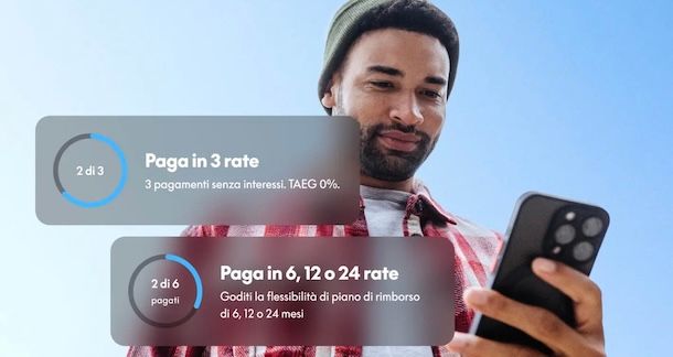 Paga in 3 rate PayPal