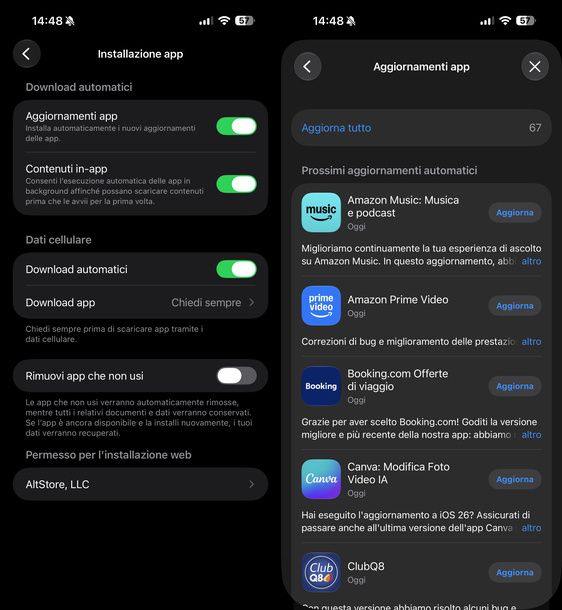 Aggiornare Veezie iOS