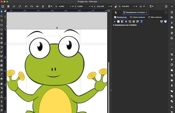 Convertire un SVG in tracciato con Inkscape Mac