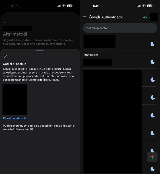 Recuperare Instagram dopo aver cambiato numero iOS