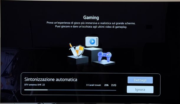 Sintonizzare automaticamente digitale terrestre Smart TV LG