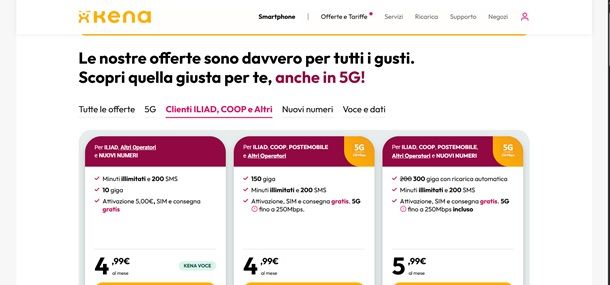 offerte kena mobile