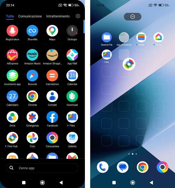 Come mettere app su schermo Xiaomi