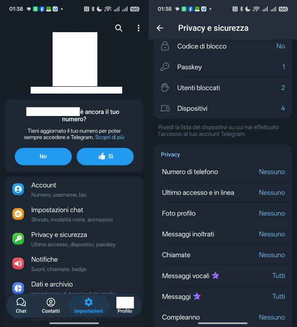 Telegram per Android